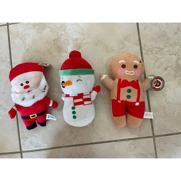 Lot Of 3 A&A Global Christmas Plushies - Picture 1 of 5